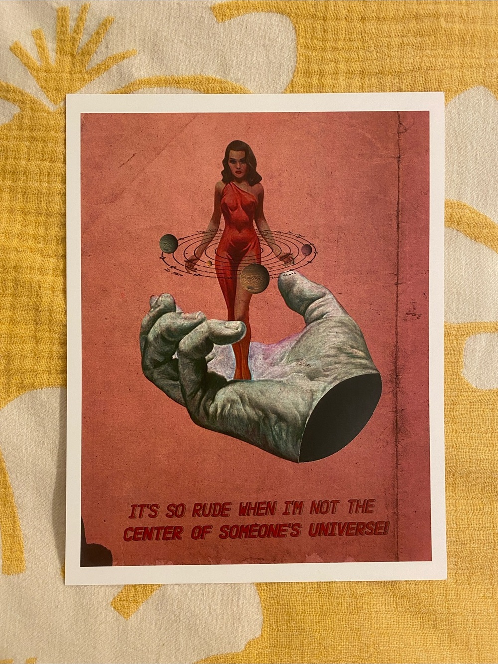 Vintage Style Pink Retro Girly Divine Feminine Pink Art Print